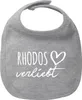 Huuraa Baby Lätzchen Rhodos verliebt Heather Grey Produktbild-Vorschau 1