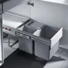 Hailo Tandem 5. Abfallsammler, hellgrau.  - Mülleimer Produktbild-Vorschau 2