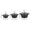 Smile MGK-18 soup pot Black Aluminum Anteprima dell’immagine prodotto 4