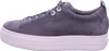Side view of a gray nubuck leather sneaker with a white sole. Produktbild-Vorschau