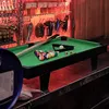 GamesPlanet® Mini kulečník pool, 92 x 52 x 19 cm, hnědá Náhled obrázku produktu 7