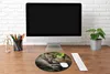 MuchoWow® Mauspad Mousepad Löwen - Baum - Gras 50x50 cm - Produktbild-Vorschau 4