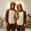 Onesie Kigurumi Pyžamo Lev Převlek Kostým S: 145 - 155cm Náhled obrázku produktu 2