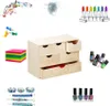 Kontejner na drobné předměty, 6 zásuvek, dřevěný, ZELLER Náhled obrázku produktu 3