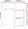 vidaXL Noční stolky 2 ks Sonoma dub 30x60x60 cm výrobek z Náhled obrázku produktu 8