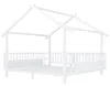 Metallbett 140x200 cm in Hausform Kinderbett Weiß – Produktbild-Vorschau 7
