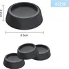 A marketing image showing washing machine anti-vibration feet with dimensions. Náhled obrázku produktu