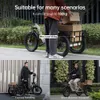 Onesport 20" faltbares Elektro-Dreirad schwarz mit 250W Produktbild-Vorschau 5