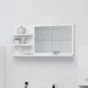 vidaXL Kúpeľňové zrkadlo biele 90x10,5x45 cm odvodený Náhľad obrázku produktu 2