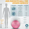 TRESKO Gym lopta (ružová, 85 cm) s pumpou Fitness lopta Náhľad obrázku produktu 5