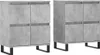 vidaXL Dressoirs, 2 stuks, betonkleur, houtvezel Productafbeelding-voorbeeld 2