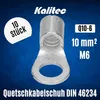 10 pièces Kalitec Q10-6 cosse à sertir 10 mm² M6 I non Voir les images du produit 2