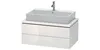 Konsolenunterschrank L-CUBE 400x920x547mm nussbaum natur Produktbild-Vorschau 3