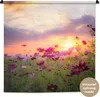 MuchoWow® Wandteppich Wandbehang Sonnenuntergang - Blumen - Produktbild-Vorschau 1