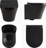 HOROW Mattschwarz Hänge WC Wand Toiletten mit Produktbild-Vorschau 2