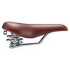 VELO Bicycle Saddle Cruiser w/spring brown leather+rivet Produktbild-Vorschau 2