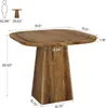 A diagram showing the dimensions of a wooden table, with a silhouette of a person for scale. Náhľad obrázku produktu