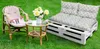 Amilian Palettenkissen SET Gartenkissen mit Rückenkissen Produktbild-Vorschau 4