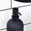Elegantná čierna sklenená pumpička na mydlo do kuchyne a Náhľad obrázku produktu 4