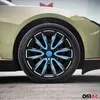4x Radkappen 16 zoll Schwarz & Blau Produktbild-Vorschau 2