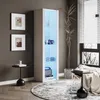 Sweiko Weiße Hochglanz-Vitrine mit LED-Beleuchtung, 3 Produktbild-Vorschau 5