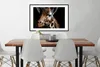 MuchoWow® Gerahmtes Poster Giraffe - Leicht - Schwarz 90x60 Produktbild-Vorschau 3