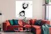 MuchoWow® Poster Rosen - Blumen - Rauch - Zeitungspapier - Produktbild-Vorschau 2