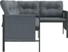 vidaXL Garten-Ecksofa Anthrazit Stahl und Textilene Produktbild-Vorschau 4