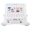 A white, two-step plastic stool decorated with Peppa Pig characters and graphics. Produktbild-Vorschau