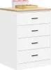 vidaXL Garážová skriňa biela 60x51x85 cm z masívneho Náhľad obrázku produktu 4
