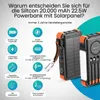 Siltcon® Solar Powerbank 20000mAh – Notfallset – 15W Produktbild-Vorschau 2
