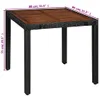 vidaXL 5-tlg. Garten-Essgruppe Poly Rattan Akazie Produktbild-Vorschau 8