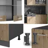 Küchenzeile Vicco R-Line Artisan Eiche/Anthrazit 300 cm , Produktbild-Vorschau 6