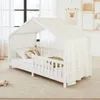 Hausbett Himmel LIAN in weiß/ gold - Betthimmel aus 100% Produktbild-Vorschau 1