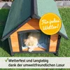 zooprinz Hundehütte Luna Klappdach Lamellen Kiefernholz Produktbild-Vorschau 3