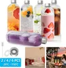 XMTECH zestaw 2 szklanych butelek do picia 550 ml z Podgląd zdjęcia produktu 1