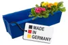 BURI Bac à fleurs pour palettes Euro | 37,3cm bleu | Bac à Voir les images du produit 1
