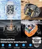 Smartwatch Herren Militär 1,91" HD Display, 500mAh Akku, 3 Produktbild-Vorschau 5
