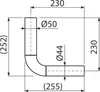 Alcadrain A951-230 Spülrohr – Knie DN44/50 Produktbild-Vorschau 2