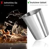 com-four® 3x Edelstahl-Trinkbecher - Becher aus Edelstahl Produktbild-Vorschau 3