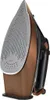 A close-up, angled view of a steam iron. Produktbild-Vorschau