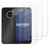 A phone case and screen protectors are displayed against a white background. Produktbild-Vorschau