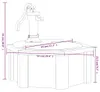 vidaXL Fontana da giardino con pompa 57x57x53 cm in legno Anteprima dell’immagine prodotto 8