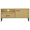 The Living Store TV-Schrank OSLO mit Metallbeinen Braun Produktbild-Vorschau 4
