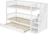 Letto a castello Sweiko con letto estraibile, lettino con Anteprima dell’immagine prodotto 15