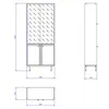 Vitrine Elegante, moderne, stilvolle Vitrine mit Glastüren Produktbild-Vorschau 6