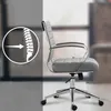 Bürostuhl Oakland Stoff - grau Produktbild-Vorschau 4