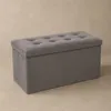 Prešívaný Puf Adaline Sivý 76X38 Cm Náhľad obrázku produktu 9
