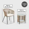 Balkonset Gartenset Bistro Set Gartenmöbel Set Outdoor Rope Produktbild-Vorschau 2