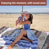 Campingdecke,Boho Picknickdecke 200x200cm Mit Tragegriff Produktbild-Vorschau 2